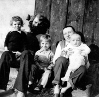 The Obročníks in 1978, left to right: daughter Tereza (1975), Jaroslav, son David (1974), wife Jitka and youngest son Jan (1978)