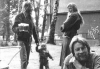 After the exhibition, restaurant Na Svárově, in the foreground Z. Jelínek, 1985