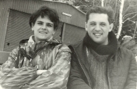 Růžena Hajnová with her husband Petr (1960s)