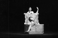 Witness on the stage of the Tyl Theatre (Stavovský), ballet Petrushka by Igor Stravinsky, 1979