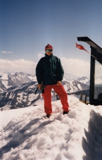 Daniel Rusniok on Norway's highest peak Galdhøpiggen