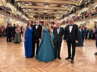 With family at daughter's grduation ball, 2024