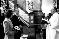 Wedding of Vojtěch Pokorný, P. František Hylmar SJ, 2003