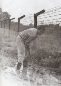 Josef Grobelný during his service in the Border Guard (1972-1974)