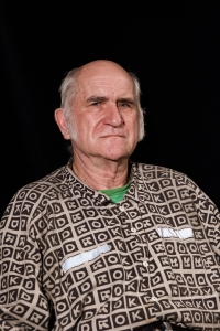 Josef Grobelný during recording for Memory of Nations