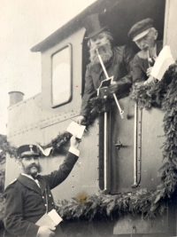Celebration of 100 years of the railway Jihlava - Pelhřimov, 26 May 1938