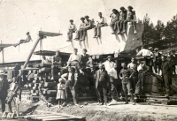 Transport of the obelisk to Prague, 1920s