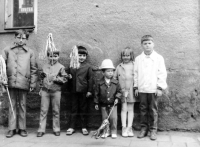 Petr Strnadel, second from the right, May 1, early 1970s