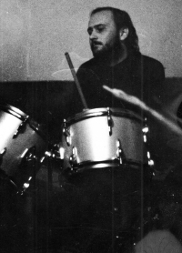 Friend of Petr Strnadel from the community of people around the Diletant movement, dissident Ctibor Navrátil, second half of the 1980s