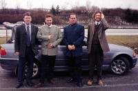 From left: co-owners of the weekly Region Aleš Bartusek, Zdenek Jeník, Petr Strnadel and Ivo Mludek, around 2002