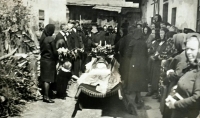 Grandma Plassová's funeral in 1941