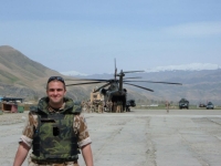 Petr Nový at Feyzabad Airport, March 2007