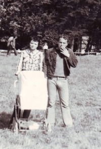 Vladimír Václavek with his friend