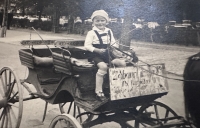 Jiří Loskot, 1935, in Stromovka, where he saw T.G. Masaryk