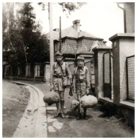Departure for the scout camp, 1969