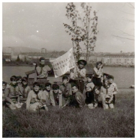 Scout group in Všenory, 1969