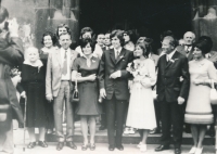 Wedding photo with Václav Haloun, 1971