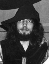 Ladislav Šenkyřík in theatre costume, 1977
