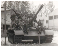 At the m,ilitary service, circa 1980