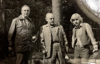 Jiří Petz (left) with professor Emil Hadač, 1984