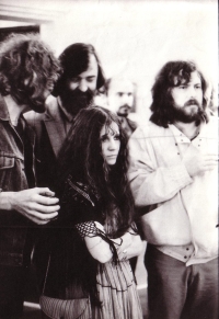 Petr Císařovský, P. Šrut, Václava Císařovská, Karel Haloun, Valtice 1984