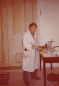 Father of the witness Jiří Hruška, painting, Prague Castle, Study V. Havel