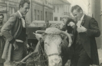 Jana and Roland Günthers' wedding; friends, Náchod 1963