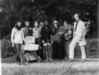 Photographs from Renata Bretová's exhibition and happening in Malechov, 20 August 1983