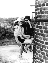 Photographs from Renata Bretová's exhibition and happening in Malechov, 20 August 1983