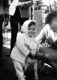 Květuše Urban Klimentová as a child