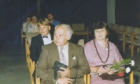 The Günthers at their son's wedding, Bohuslav Martinů Concert Hall in Trutnov, 1991
