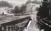 Karel Škarka, the father of the witness, photographed the construction of the Czechoslovak border fortifications in 1938. There were vistas between the sites - today the landscape is completely wooded
