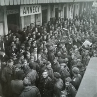 Karel Škarka, the father of the witness, underwent compulsory quarantine in Switzerland. He then went to the French port of Marseille to embark. Photo taken by the father of the witness in Annecy