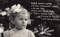 Christmas and New years card of the family Vlček 1964