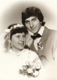 Marie Ševčíková with her husband Miloš, November 1983