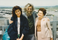 Jiří Růžička with his girlfriend in the early 1990s