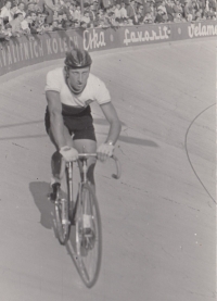 Cousin of the witness a racer Jaroslav Bugner, 1970s