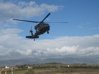 UH-60 landing in the Serbian-Kosovo border area, 2010