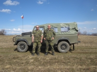 Reconnaissance of the area, witness on the right, March 2010