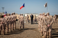 Handover ceremony between contingents in the presence of the Ambassador of the Czech Republic, Taji Base, Iraq, February 2019