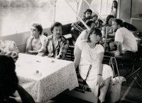 US Friends Association's Action to Anniversary of Independence Day on July 4, 1988 on Napted Ship.