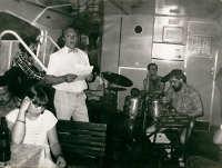 Václav Vaculík at the USA Friendship Society event on the anniversary of Independence Day on July 4, 1988, on Napted Ship.