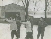 Witness's mother Alžběta Güntherová, as a member of Svazarm, 1946