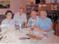 Brunhilde Kalianková with her husband, her cousin from Germany and her husband