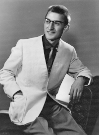 Ladislav Dvořák before starting his military service in 1961