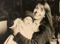 Vlasta Voskovcová se synem Jonathanem