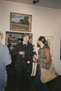 Vernissage, with Jiří Valoch