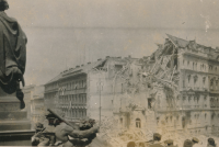 The destroyed house after the war