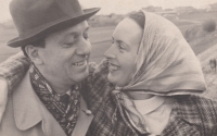 Couple Kučera, parents of the witness, spring 1945