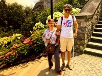 Kvido and Hana Sandroni, holiday in Jeseniky, Jánský Vrch Chateau, August 2021
